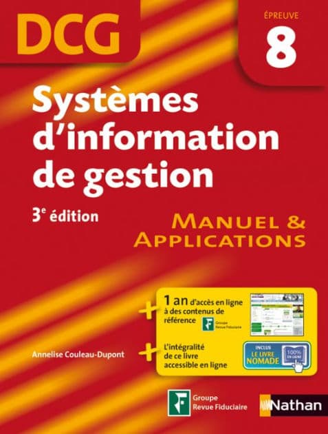 Systèmes d'information de gestion épreuve 8 DCG Manuel et Applications Format : ePub 2 DCG Livre by Annelise Couleau-Dupont