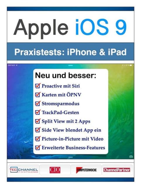 Apple iOS 9 auf dem iPhone und iPad: Proactive, Split View, TrackPad-Gesten & Co im Praxistest by Christian Vilsbeck