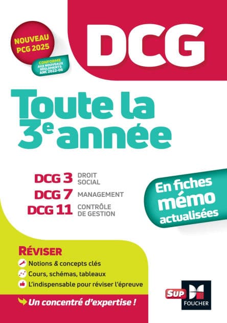 DCG - Toute la 3e année du DCG 3, 7, 11 en fiches - Révision 2024-2025 by Alain Burlaud