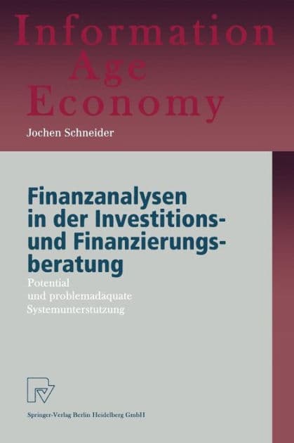 Finanzanalysen in der Investitions- und Finanzierungsberatung: Potential und problemadäquate Systemunterstützung by Jochen Schneider