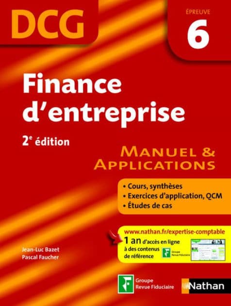Finance d'entreprise - épreuve 6 - DCG manuel Format : ePub 2 by Jean-Luc Bazet