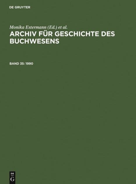 1990 by Historische Kommission des Börsenvereins