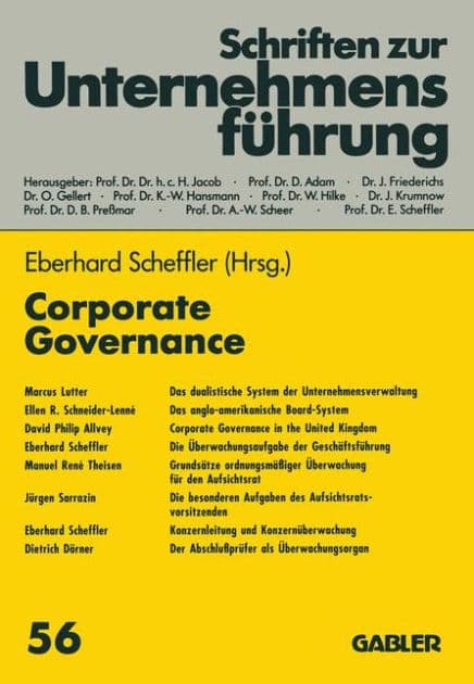 Corporate Governance by Eberhard Scheffler