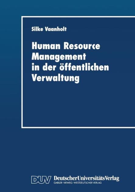 Human Resource Management in der öffentlichen Verwaltung by Silke Vaanholt