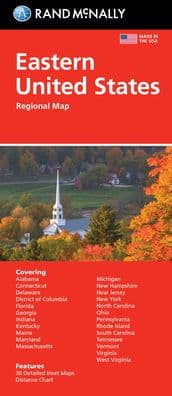 Eastern United States Regional Map by Rand McNally