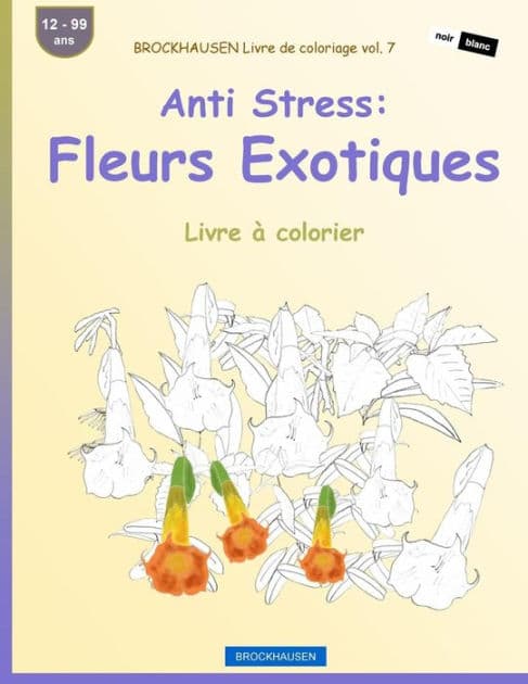 BROCKHAUSEN Livre de coloriage vol. 7 - Anti Stress: Fleurs Exotiques: Livre à colorier by Dortje Golldack