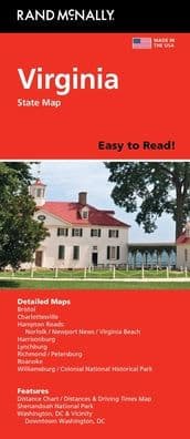 Virginia Easy to Read by Rand McNally