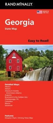 Georgia Easy to Read State Map by Rand McNally