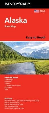 Alaska Easy to Read by Rand McNally