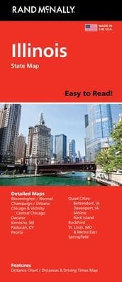 Illinois Easy to Read by Rand McNally