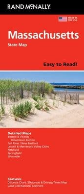 Massachusetts Easy to Read by Rand McNally