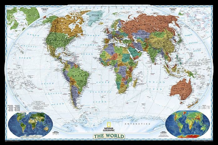 World Decorator [Laminated] by National Geographic Map