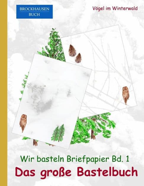 BROCKHAUSEN: Wir basteln Briefpapier Bd. 1 - Das grosse Bastelbuch: Vögel im Winterwald by Dortje Golldack