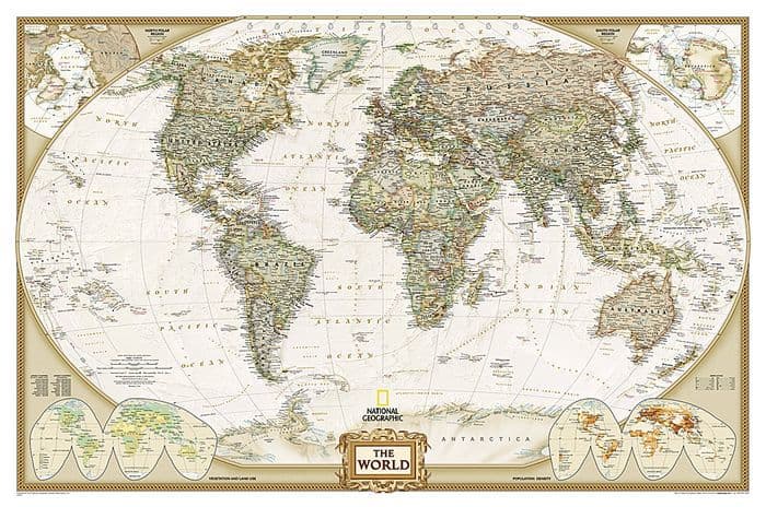 World Executive [Laminated] by National Geographic Maps
