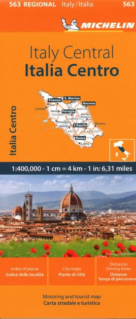 Italy Central Map 563 by Michelin