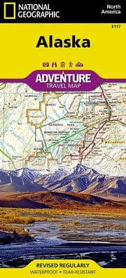 Alaska Adventure Travel Map by National Geographic