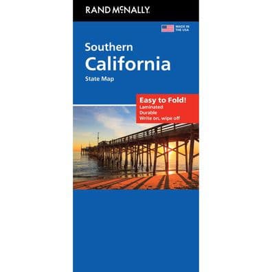 California South Easy to Fold State Map by Rand McNally