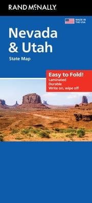 Nevada/Utah Easy to Fold State Map by Rand McNally