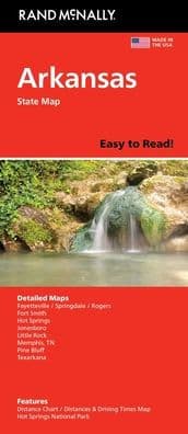 Arkansas Easy to Read by Rand McNally