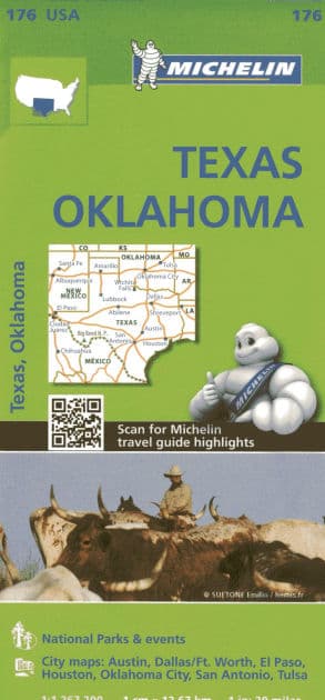 Michelin USA Texas, Oklahoma Map 176 by Michelin