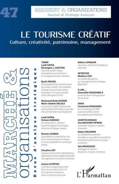 Le tourisme créatif: Culture, créativité, patrimoine, management by Dimitri Uzunidis