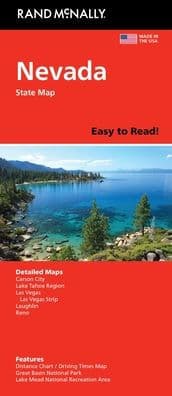 Nevada Easy to Read by Rand McNally