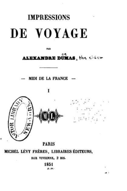 Impressions de voyage - Midi de la France, I by Alexandre Dumas