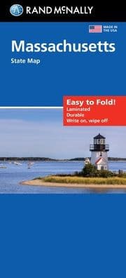 Massachusetts Easy to Fold State Map by Rand McNally