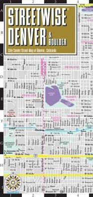 Streetwise Denver Map: Laminated City Center Map of Denver, Colorado by Michelin