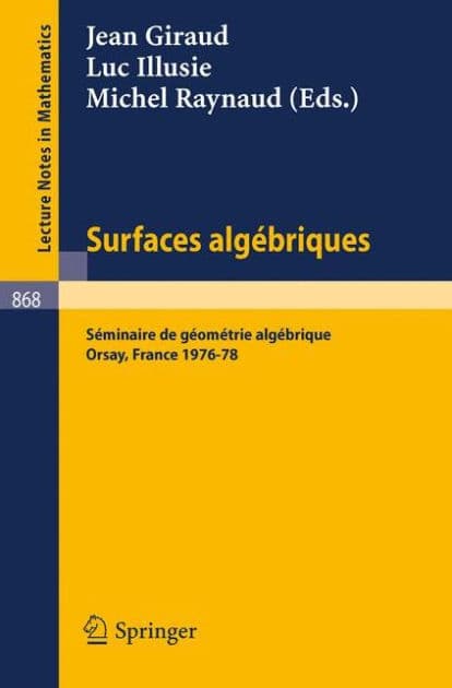 Surfaces Algebriques: Seminaire de Geometrie Algebrique d'Orsay 1976-78 by J. Giraud