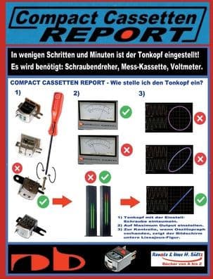 Compact Cassetten Report - Wie stelle ich den Tonkopf ein?: Azimut-Einstellung mit den altbewï¿½hrten- und modernen Hilfsmitteln. by Uwe H Sïltz