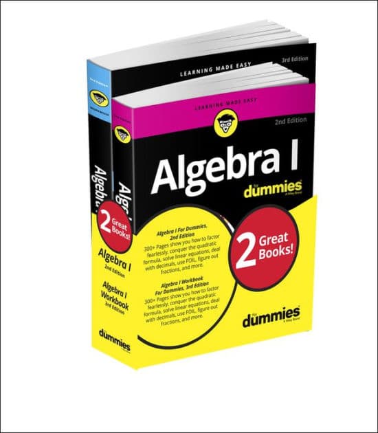 Algebra I For Dummies Book + Workbook Bundle by Mary Jane Sterling