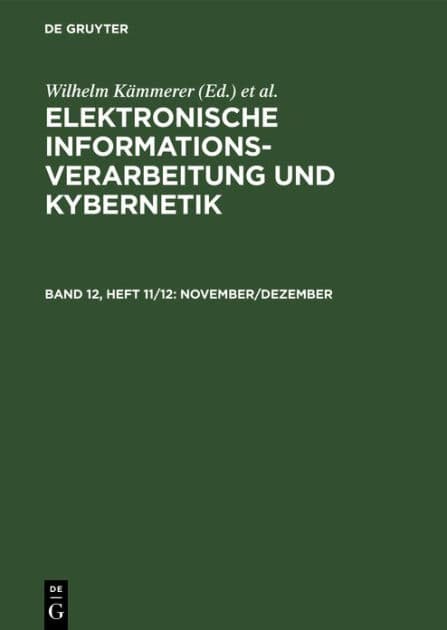 November/Dezember by Mathematische Gesellschaft der DDR