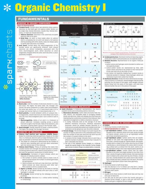 Organic Chemistry I SparkCharts by SparkNotes