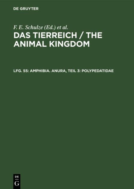 Amphibia. Anura, Teil 3: Polypedatidae by E. Ahl