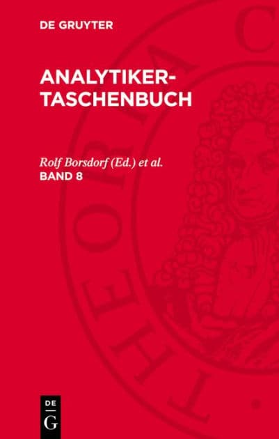 Analytiker-Taschenbuch by Rolf Borsdorf