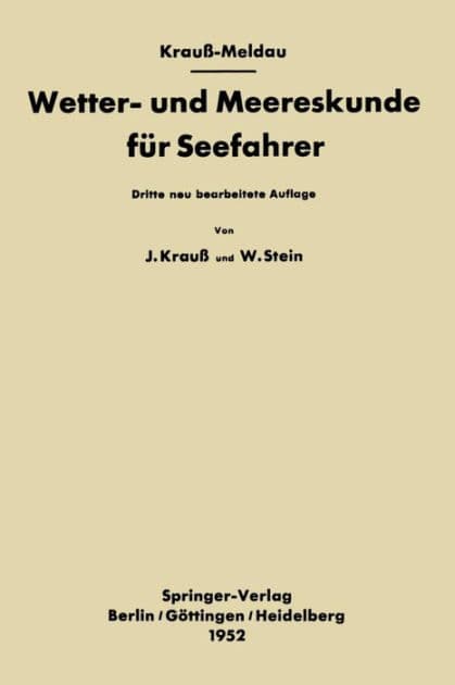 Wetter- und Meereskunde für Seefahrer by Joseph Kraus-Meldau