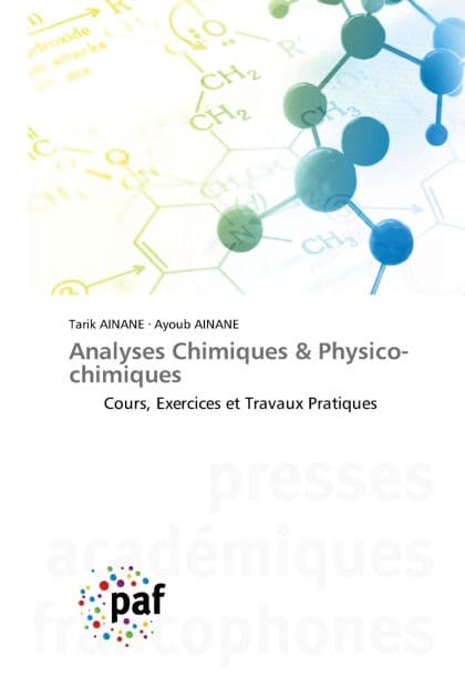 Analyses Chimiques & Physico-chimiques by Tarik Ainane