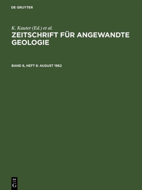 8/1/62 by Zentrales Geologisches Institut
