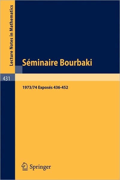 Séminaire Bourbaki: Vol. 1979/80. Exposés 543-560 Avec table par noms d'auteurs de 1967/68 a 1979/80 by N. Bourbaki