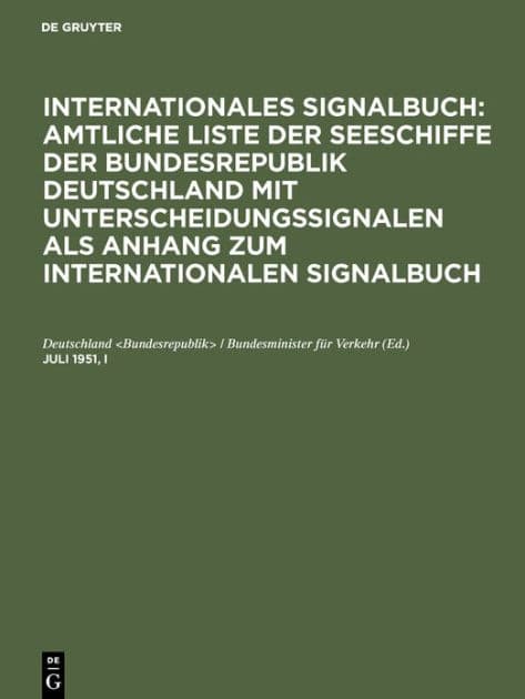 Juli 1951, I by Deutschland / Bundesminister für Verkehr