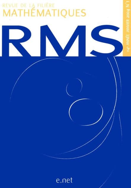 Revue de la filière mathématiques RMS 114-1 by Collectif