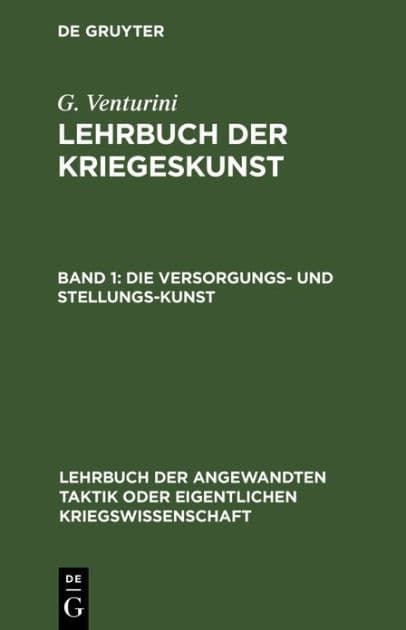 Die Versorgungs- und Stellungs-Kunst by G. Venturini