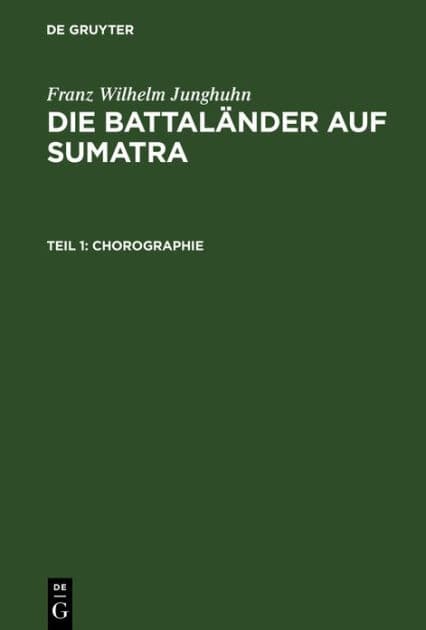 Chorographie by Franz Wilhelm Junghuhn