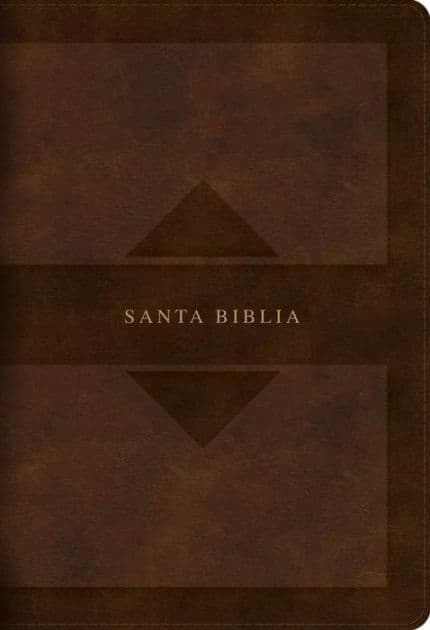 RVR 1960 Biblia letra grande tamaño manual edición tierra santa, café símil piel Mass Market by B&amp;H Español Editorial Staff