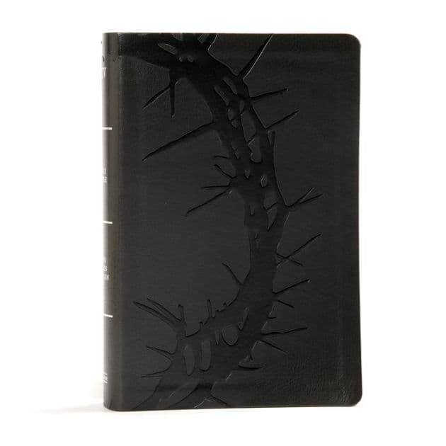 KJV Large Print Personal Size Reference Bible, Charcoal Leathertouch by Holman Bible Publishers