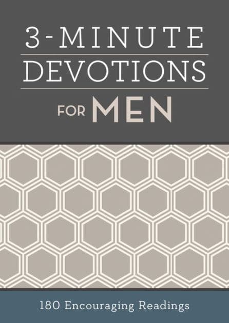 3-Minute Devotions for Men: 180 Encouraging Readings by Barbour Books