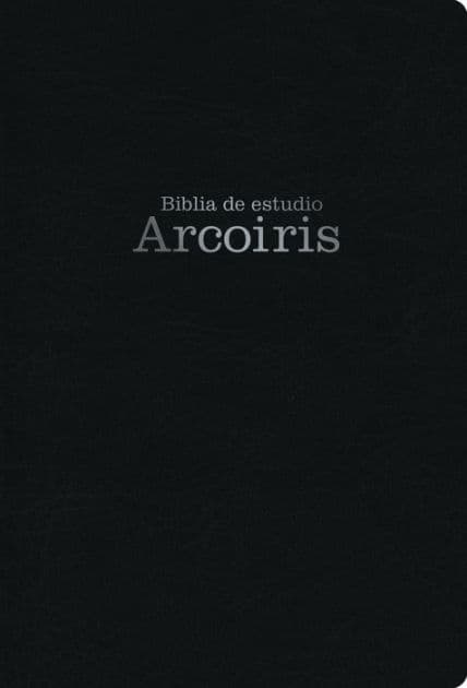 Mass Market RVR 1960 Biblia de estudio Arco Iris, negro símil piel by B&amp;H Español Editorial Staff