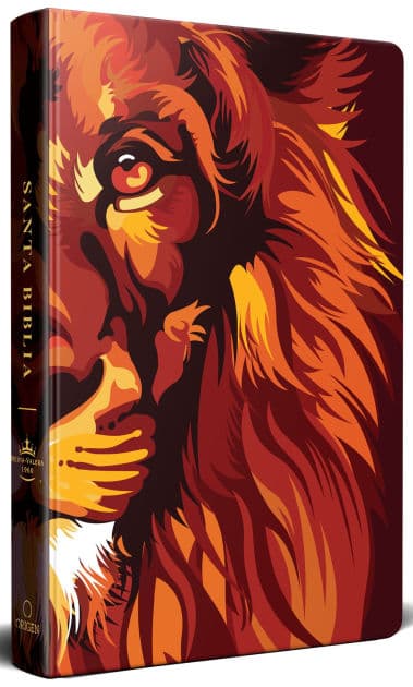 Biblia RVR 1960 letra grande tamaño manual, TD León de Judá marrón (Edición cantos pintados) / Spanish Bible RVR 1960 Handy Size Large, Hardcover Lion of by Reina Valera Revisada 1960