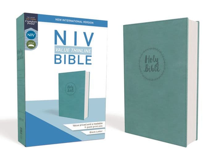 NIV, Value Thinline Bible, Leathersoft, Teal, Comfort Print by Zondervan